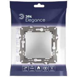 Переключатель ЭРА Elegance 14-1103-03 10АХ-250В IP20 алюминий | Эра Elegance