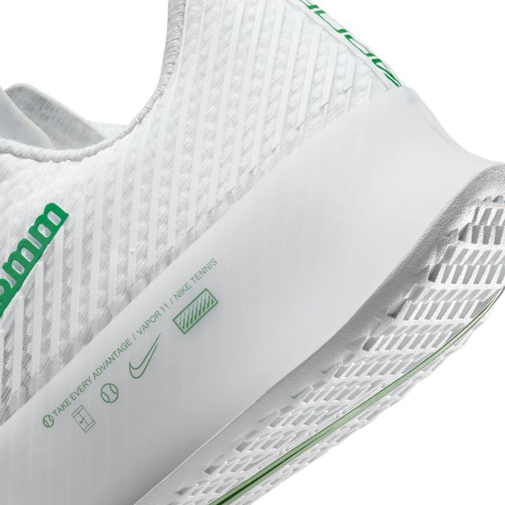 Мужские кроссовки теннисные Nike Zoom Vapor 11 - white/kelly green