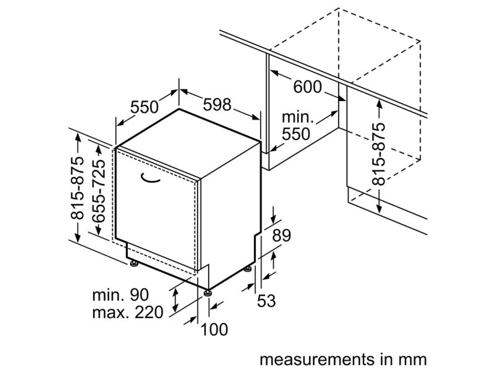 Встраиваемая посудомоечная машина Bosch SMV4HMX25Q