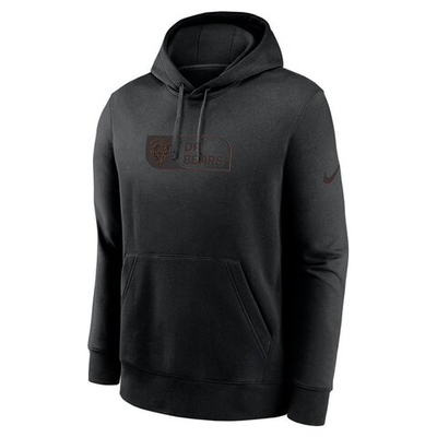 Толстовка Nike French Terry Club Chicago Bears Black Sweatshirt