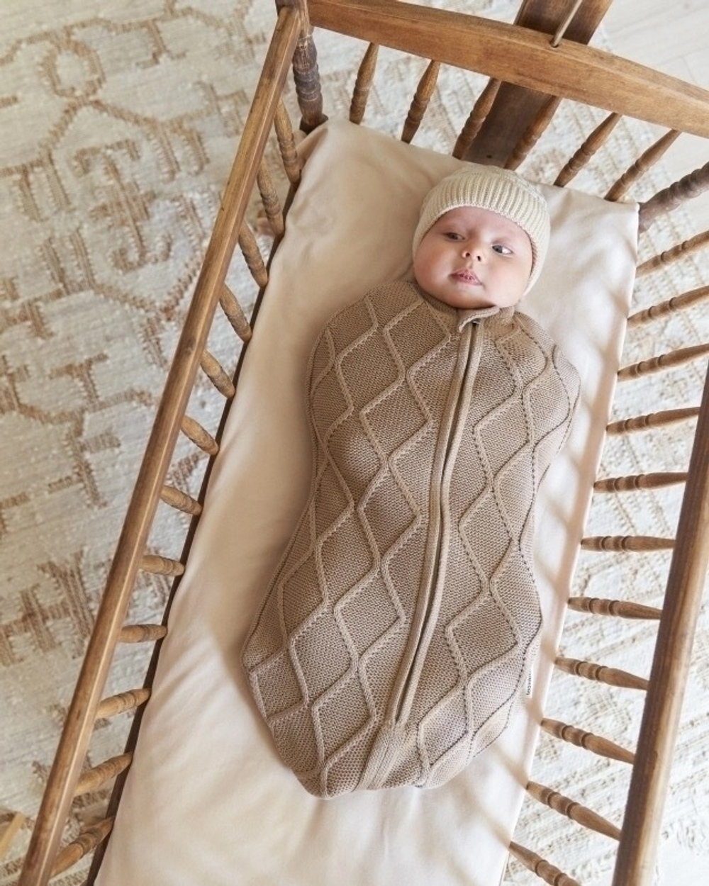 Кокон детский Oliver Loomknits Капучино