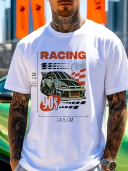 Футболка мужская y2k с принтом машиной