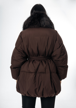 Женский пуховик с натуральным наполнителем - гусиный пух