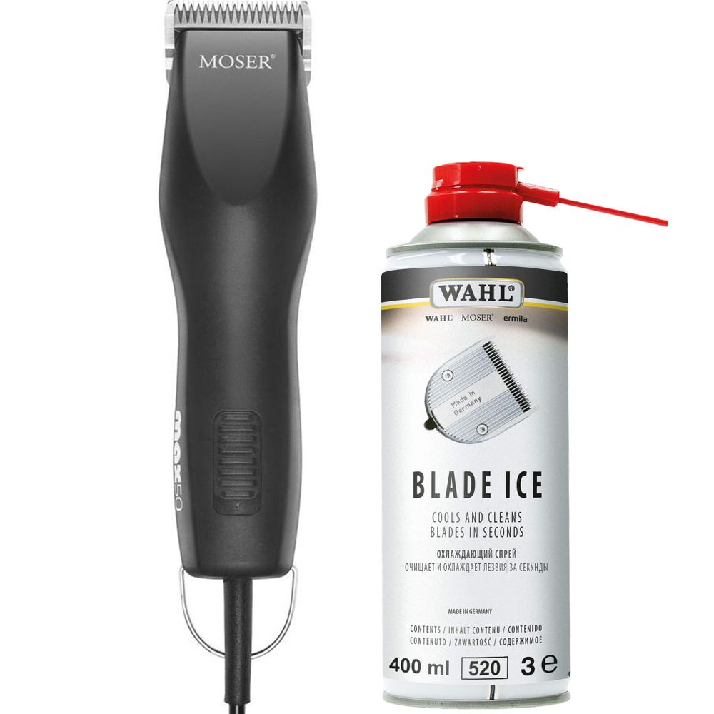 Машинка для стрижки собак и кошек Moser Max 50 + спрей Wahl Blade Ice (1250-0055) - 2