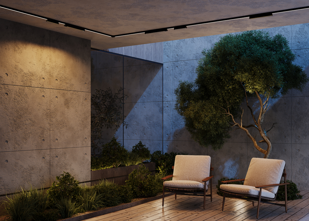 Уличный трековый светильник Outdoor O-TR02-2-S-12WB3K