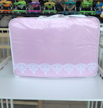 Комплект в кроватку 6-ти предметный "Нежность" с кружевом(розовый цвет), поплин