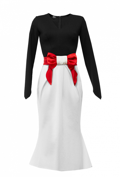 Платье с юбкой годе 15-01-20FW