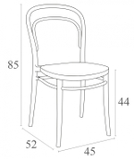 Стул пластиковый Siesta Contract Marie, оливковый