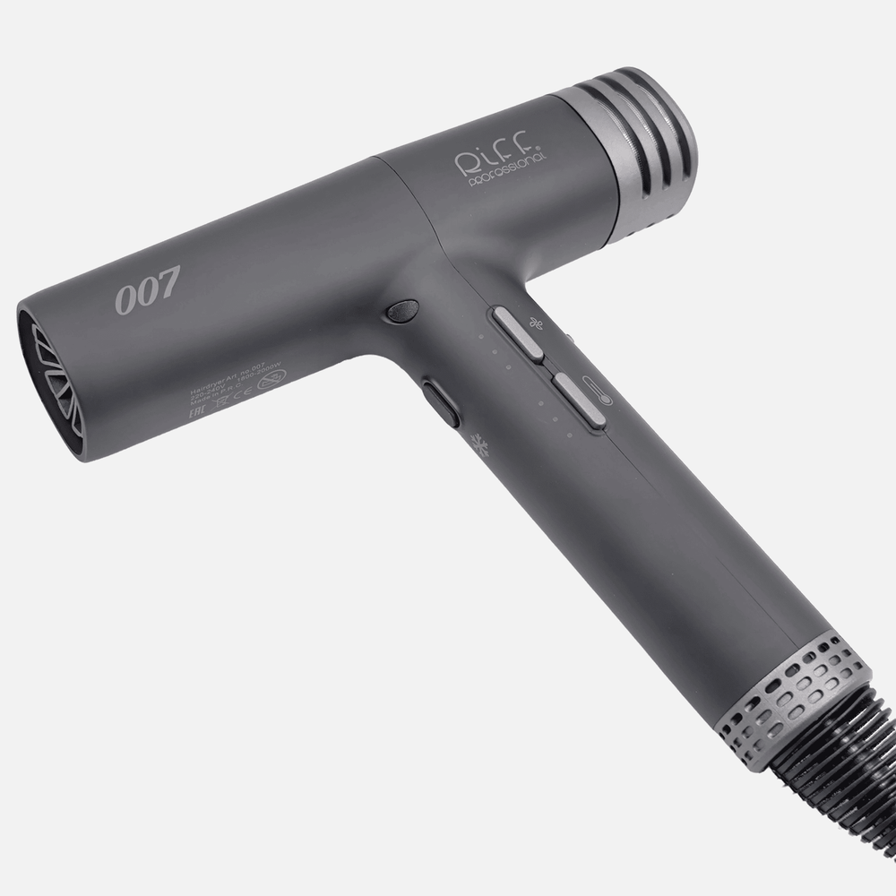 Фен пистолет 2000 Вт RiFF Ф007 с диффузором и ионизацией
