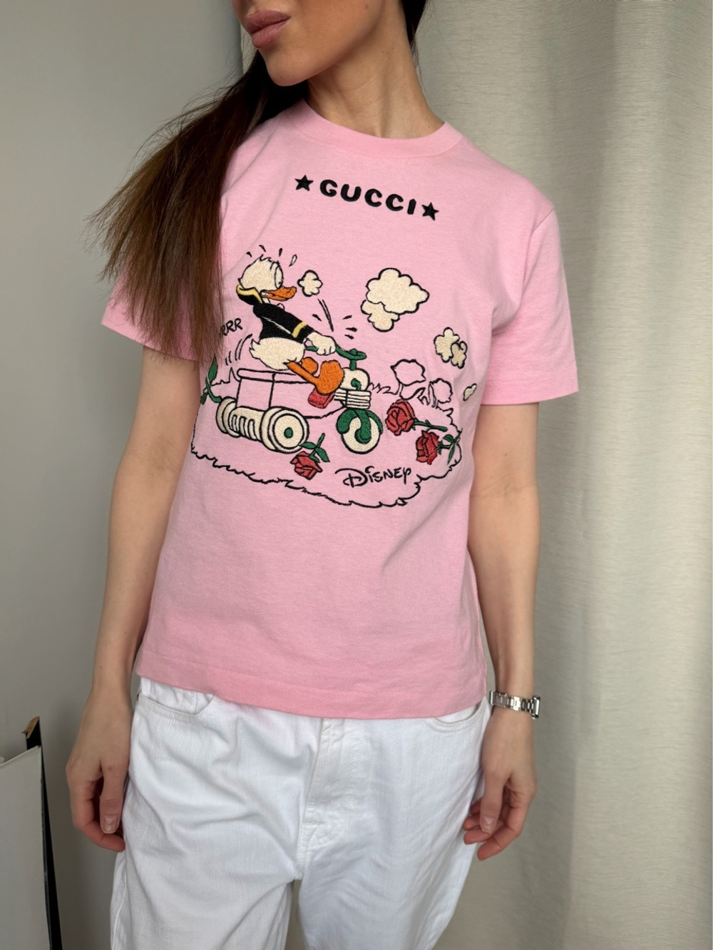 Хлопковая футболка Gucci, XXS