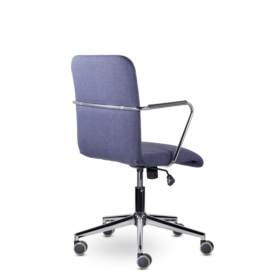 Кресло Честер GTР TG хром Ср Moderno 07 (синий)