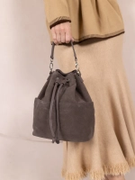 сумка через плечо маленькая натуральная замша