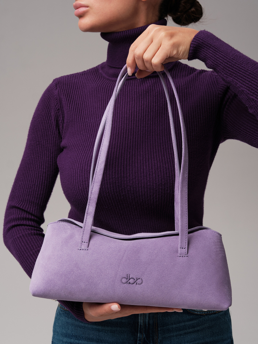 Женская замшевая сумка DBR 31127 лиловый