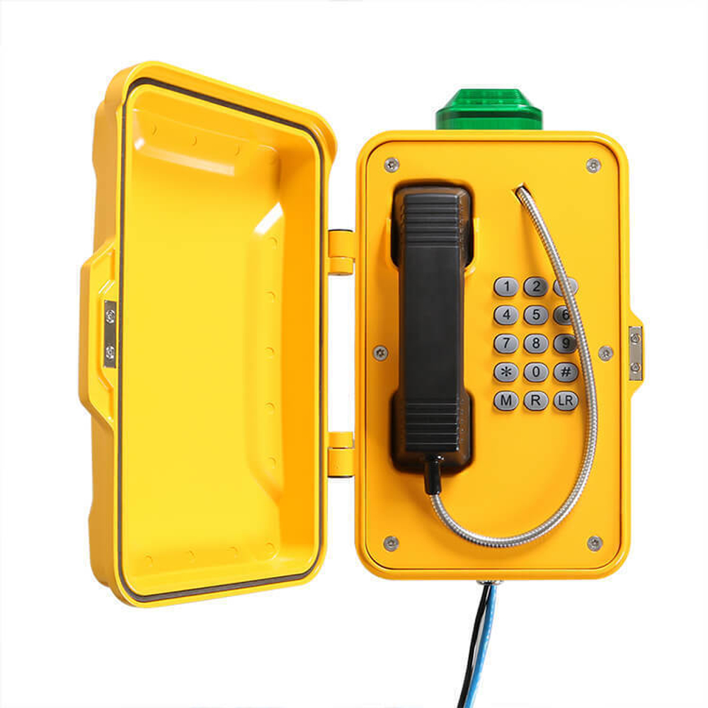 Всепогодный GSM телефон JR101-FK-L GSM/3G с оптическим сигнализатором (для метро и туннелей)