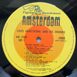 Винтажная виниловая пластинка LP Louis Armstrong And His Friends (США 1970) What A Wonderful World