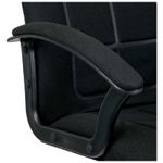 Кресло руководителя Helmi HL-E89 "Blocks", PL, ткань C черная, мягкий подлокотник