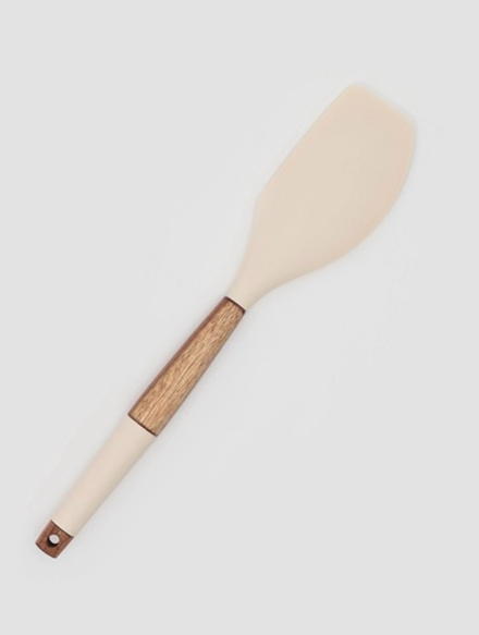 Лопатка кухонная Magistro «Сильвуд», 29.8×6 см, силикон, бежевая