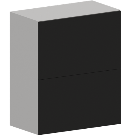 Кухня Модуль ШВГ 601Г Вотан / Черный матовый