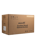 Вытяжка кухонная Quin-60 (WHITE) белый, D150мм, 1200м3/ч, полновстраиваемая, мотор 230Ватт, металл 60см, кнопочное управл.(MACBI)