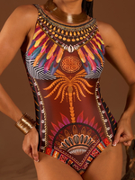 Купальник слитный Африка
