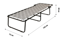Кровать раскладная Соната жесткая арт.РП-700 (цвет ткани серый рис.тетрис (1 шт. в уп.)
