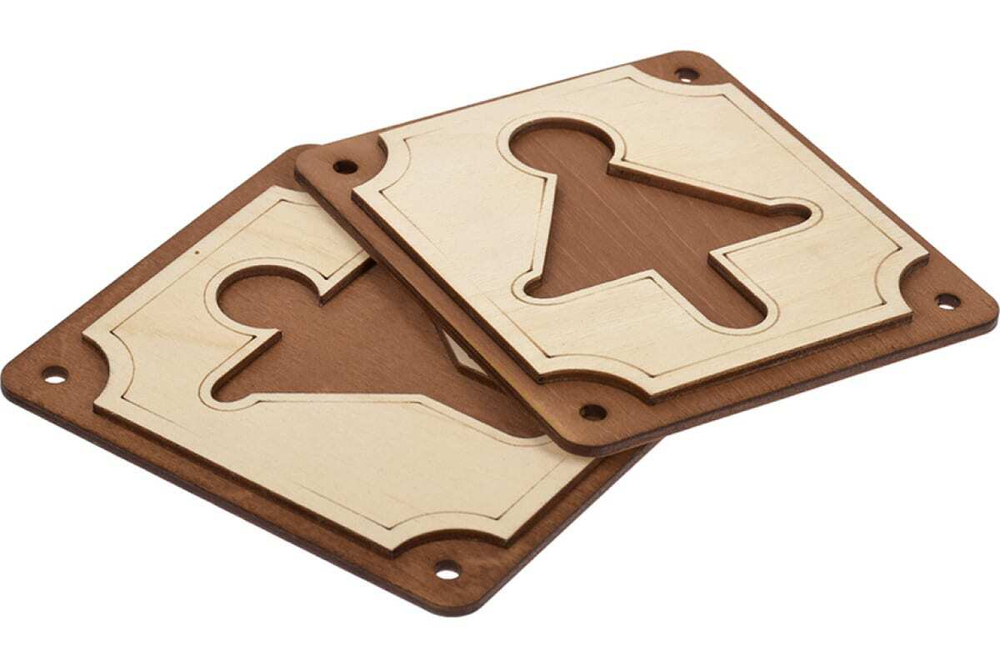 ТАБЛИЧКА М/Ж 29Х18СМ 2ШТ БЕРЕЗА 31239