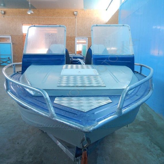 Алюминиевая моторно-гребная лодка Охотник 420К