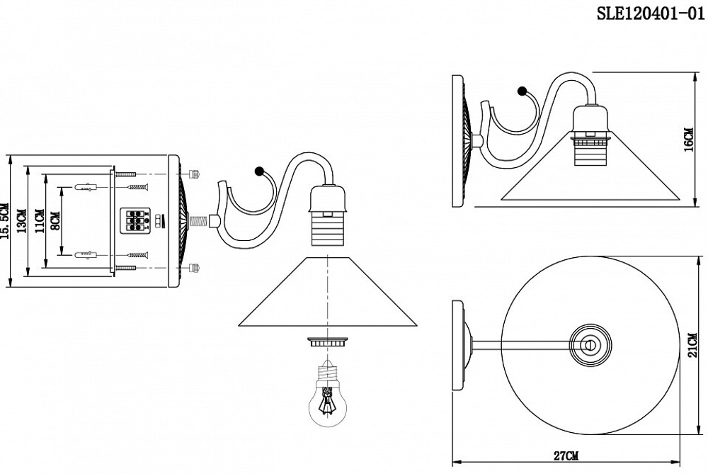 Бра EVOLUCE SLE120401-01