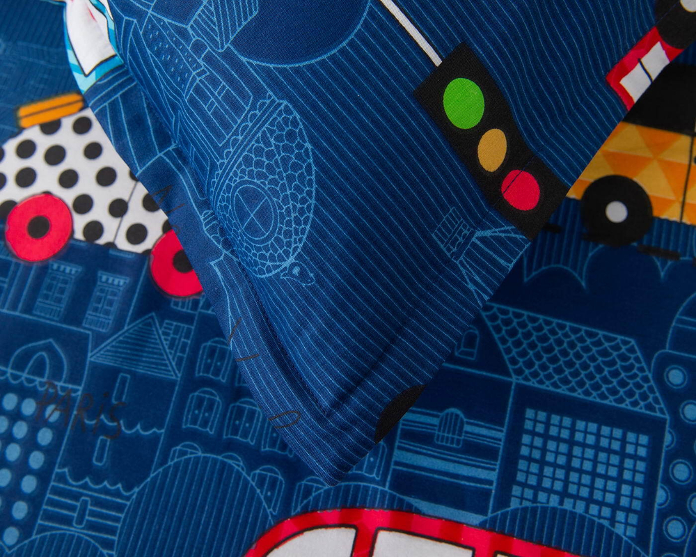 Детское постельное белье Sofi De MarkO Трафик синее