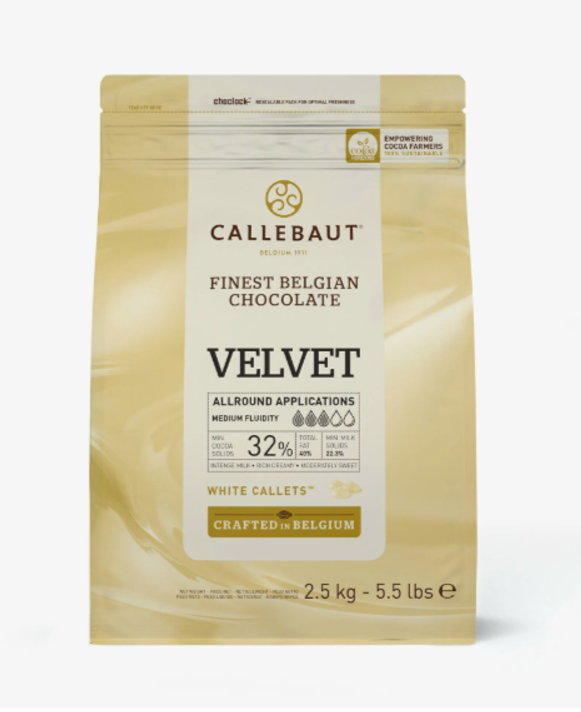 Шоколад Callebaut Белый Velvet 32% (Пакет 2,5кг)