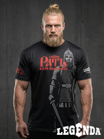 Рашгард с коротким рукавом черный LEGENDA Рать2 красная