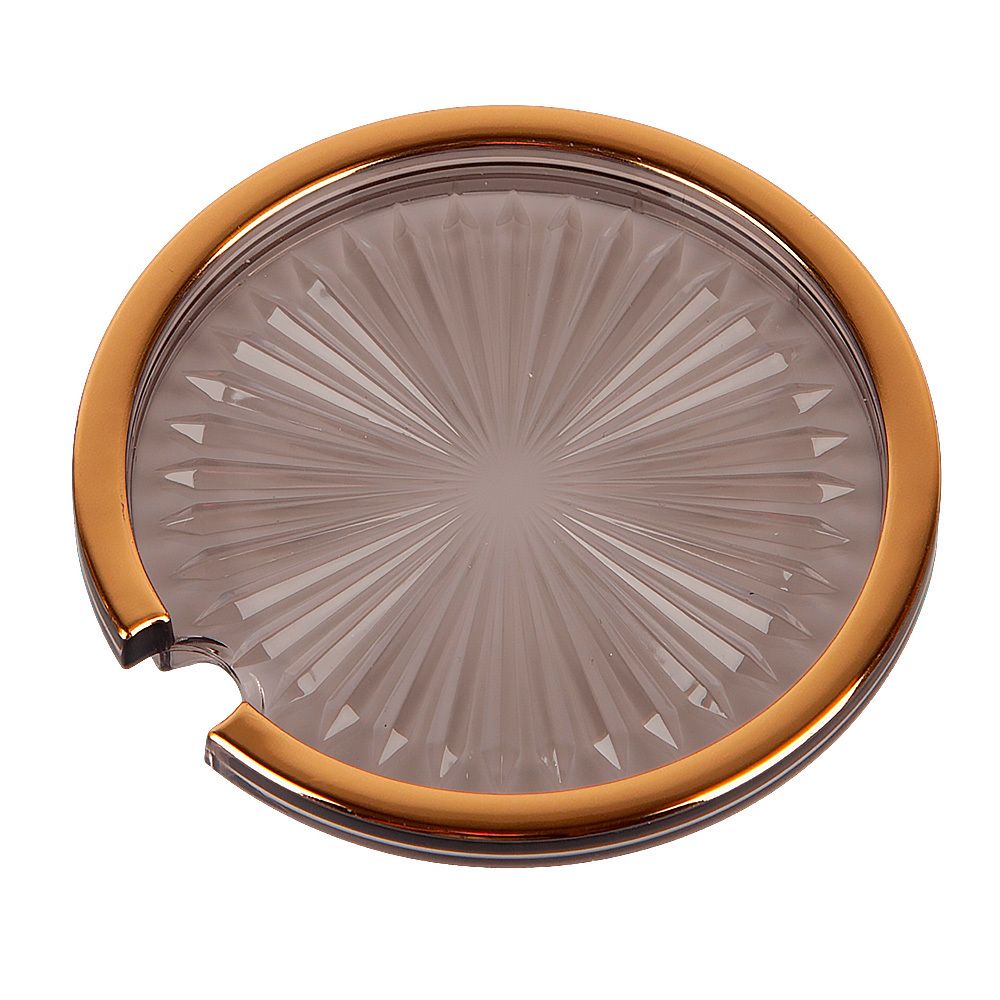 Банка для сыпучих продуктов с ложкой (серая) h=8,8см,v=400мл (акрил,нержавеющая сталь) (индивидуаль