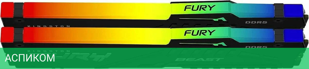 Оперативная память Kingston Fury Beast RGB 2x16GB DDR5 (KF560C30BBEAK2-32)