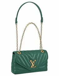 Сумка Louis Vuitton New Wave на цепочке зеленый