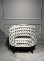 Кресло Ist Casa Тринити, 81х78х78, молочный с принтом