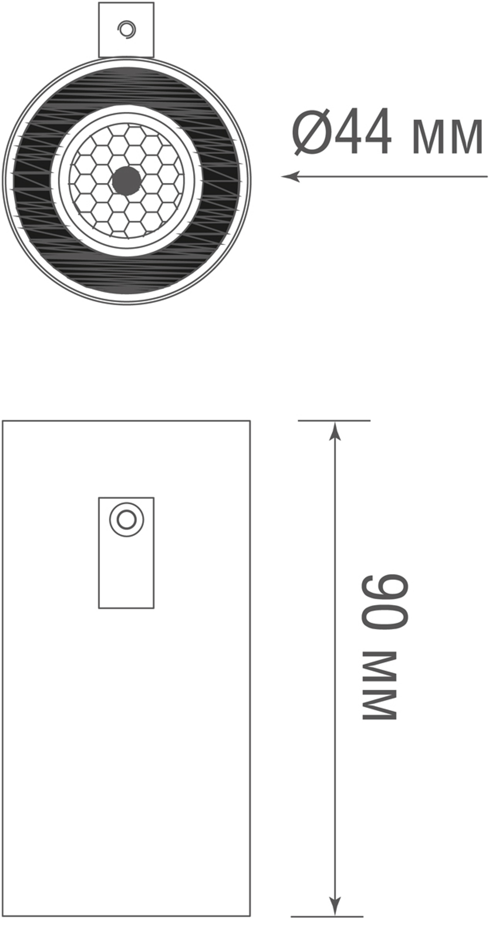 Ландшафтный светильник устанавливаемый на стойку Pillar600DG DL20522,  IP65,  5Вт,  3000К,  темно-серый