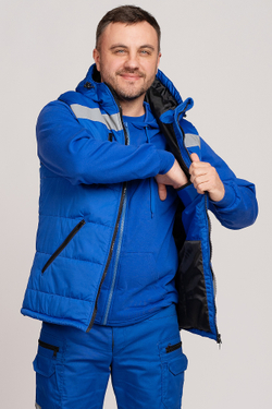 Жилет утепленный с капюшоном  мужской СП MedicLine