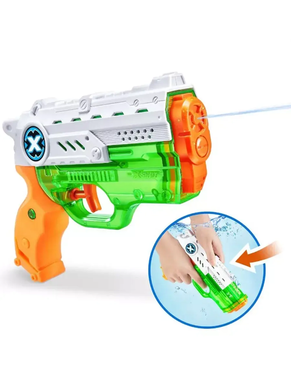 Водный бластер водяной пистолет Зуру X-Shot Nano Fast Fill