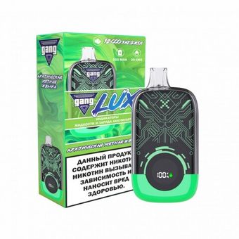 GANG LUX 12000 Арктическая мятная жвачка - Arctic mint gum