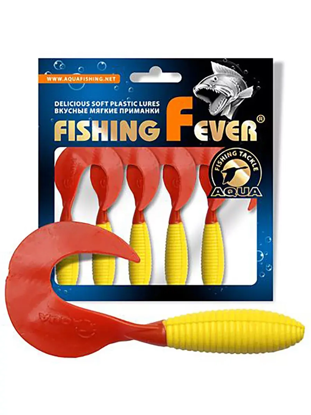 Мягкая приманка твистер FishingFever ARGO 6,0cm,2,0g,уп 6 шт