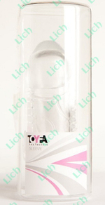 Прозрачная гелевая насадка с рельефом