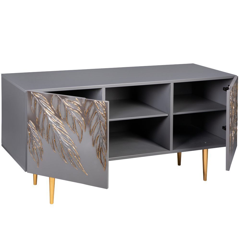 Тумба под ТВ Тропик 117см Стайл Серый Голд