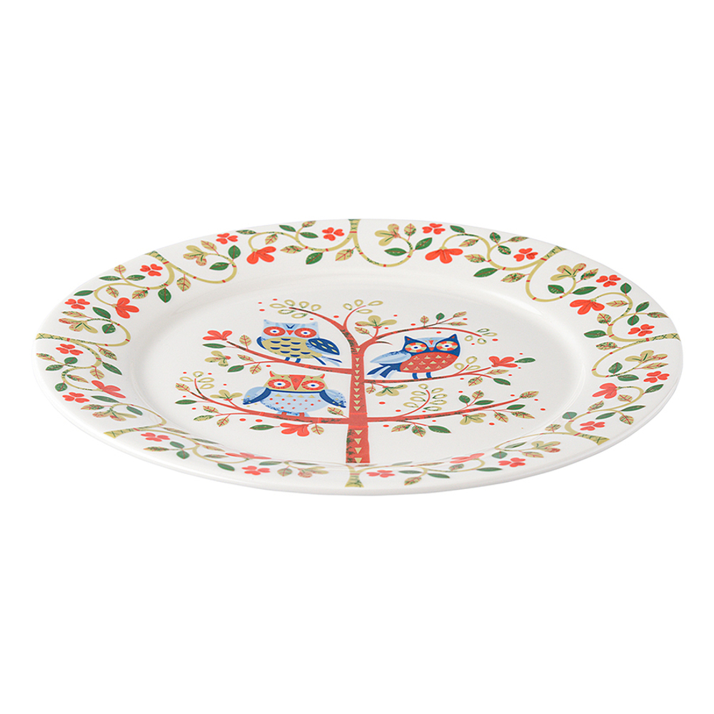 Набор тарелок owl из коллекции birds of paradise в подарочной упаковке, D28 см, 2 шт.