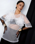 Футболка "Заманчивая" в белой сетке