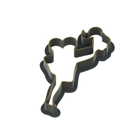 Формочка девочка с сердечком