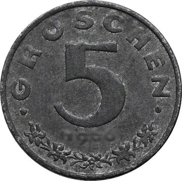 5 грошей 1948-1994 Австрия