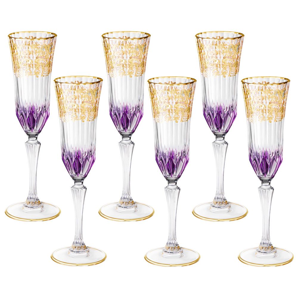 НАБОР БОКАЛОВ ДЛЯ ШАМПАНСКОГО ИЗ 6 ШТ. 180 МЛ