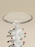 Бокал для вина «Ёлочный», 370 мл, 8.5×21 см, стекло, прозрачный, белый