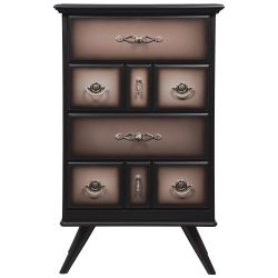 Комод Пандора - 1 с 4 ящиками Орех Оберджин Шоколад
