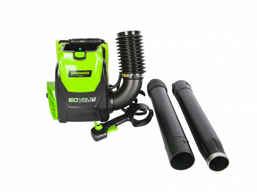 Воздуходувка ранцевая аккумуляторная GREENWORKS GD60BPB 60В,225км/ч,б/щ,без АКБ и ЗУ (2402307)